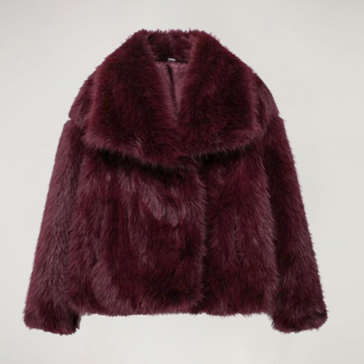 VelvetFur Luxe Coat | Elegant Warmth