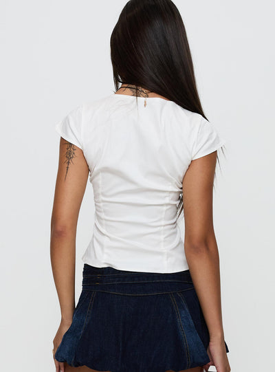 Indulgence Corset Top | White – Sleek & Elegant Fit