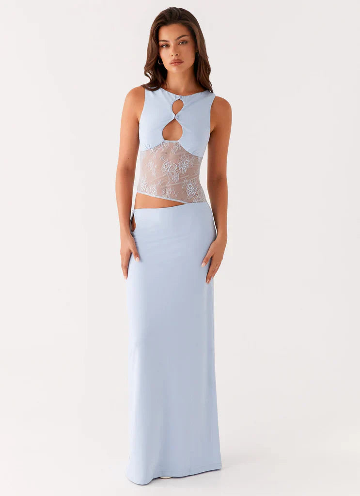 Celeste Lace Cut Maxi Dress