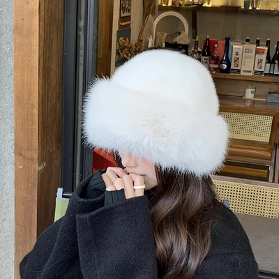 Luxe Winter Furry Beanie | Soft & Stylish Cold-Weather Essential