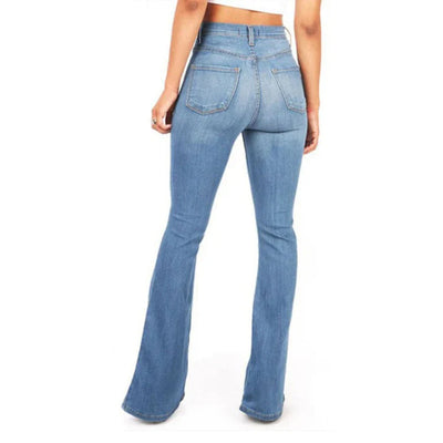 Flared Fit – High-Waist Jeans
