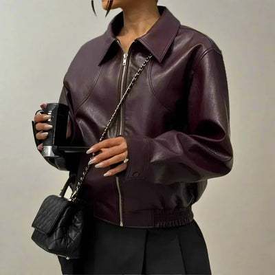 Berry Luxe Jacket | Tailored Elegance