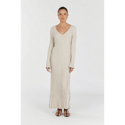 Reign Stone Sleeved Knit Midi Dress | Elegant & Timeless