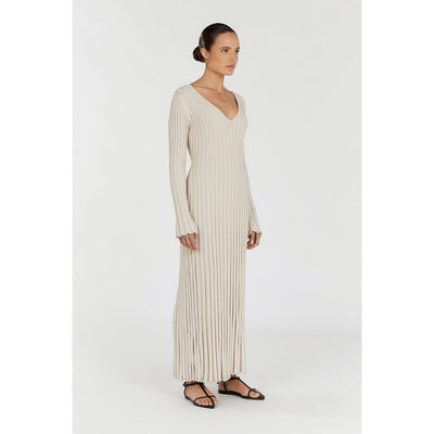 Reign Stone Sleeved Knit Midi Dress | Elegant & Timeless