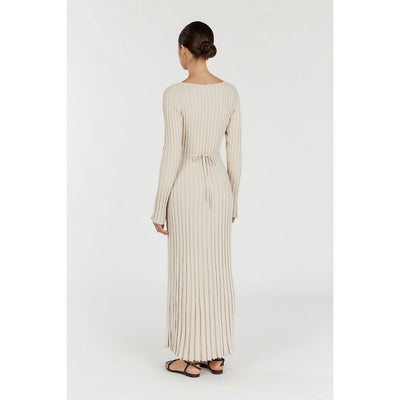 Reign Stone Sleeved Knit Midi Dress | Elegant & Timeless