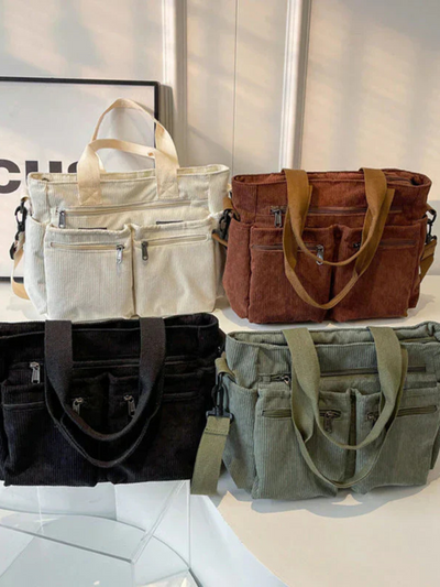 Urban Cord Tote – Shoulder Bag