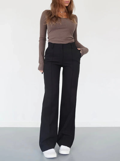 Luna | Stylish High-Waist Trousers