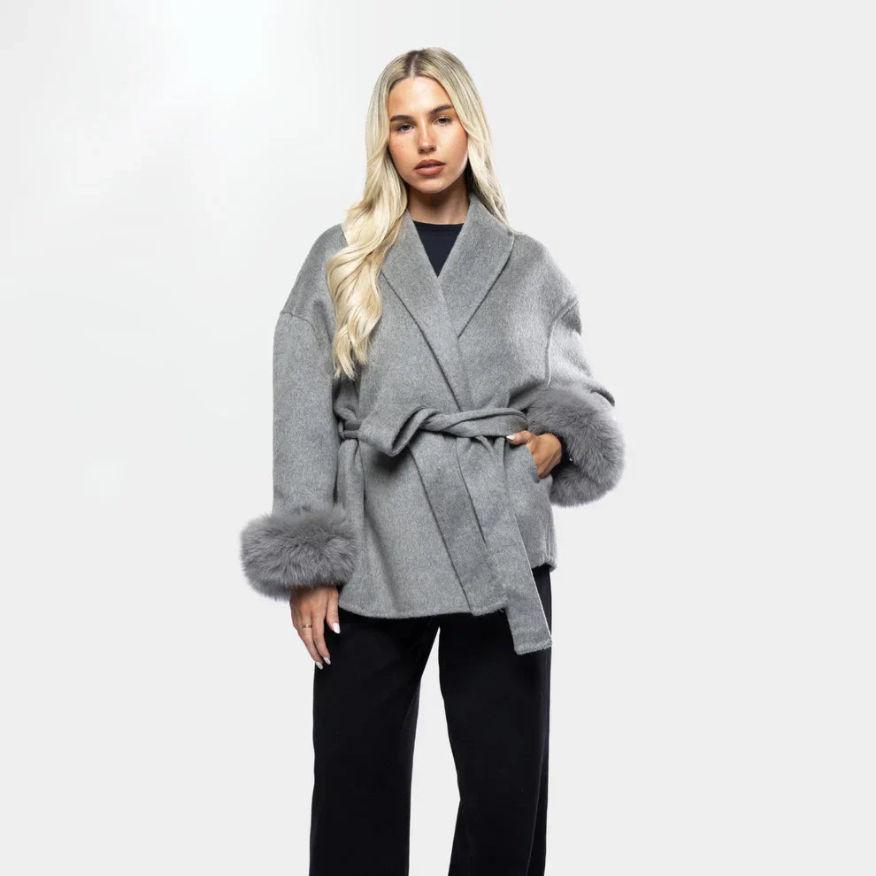 Lana Luxe Coat | Winter Elegance with Faux Fur